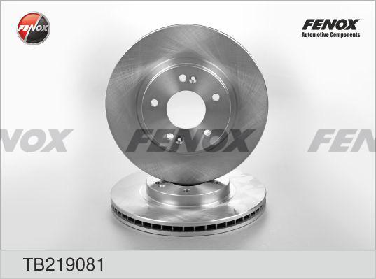 Fenox TB219081 - Гальмівний диск autocars.com.ua