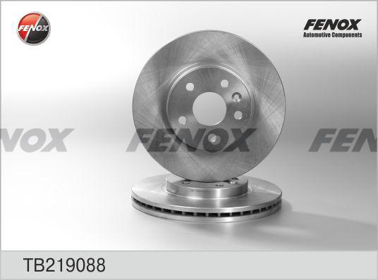 Fenox TB219088 - Гальмівний диск autocars.com.ua
