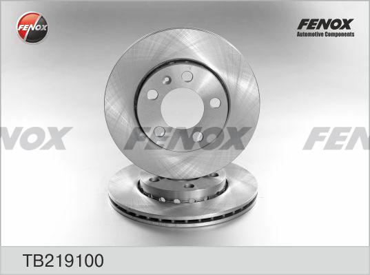 Fenox TB219100 - Тормозной диск avtokuzovplus.com.ua