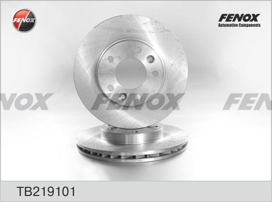 Fenox TB219101 - Гальмівний диск autocars.com.ua