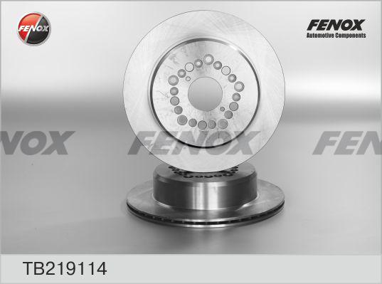 Fenox TB219114 - Гальмівний диск autocars.com.ua