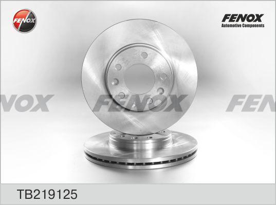 Fenox TB219125 - Гальмівний диск autocars.com.ua