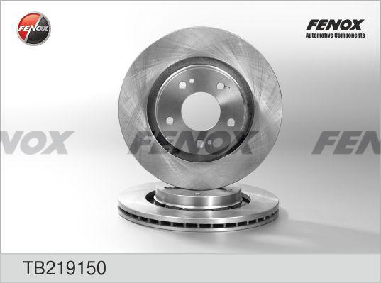 Fenox TB219150 - Гальмівний диск autocars.com.ua