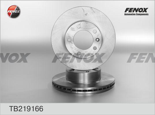 Fenox TB219166 - Тормозной диск avtokuzovplus.com.ua