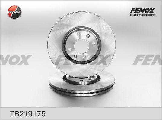 Fenox TB219175 - Тормозной диск avtokuzovplus.com.ua