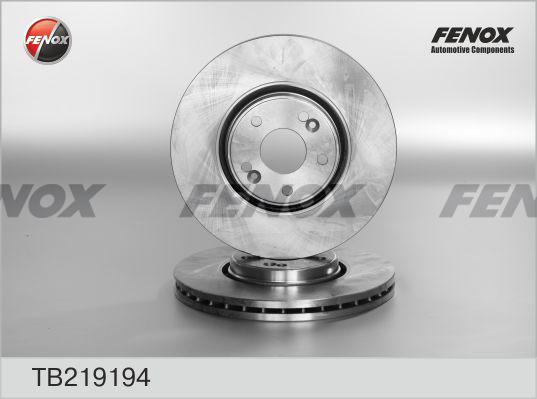 Fenox TB219194 - Тормозной диск avtokuzovplus.com.ua