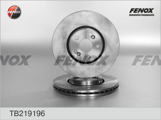 Fenox TB219196 - Тормозной диск avtokuzovplus.com.ua