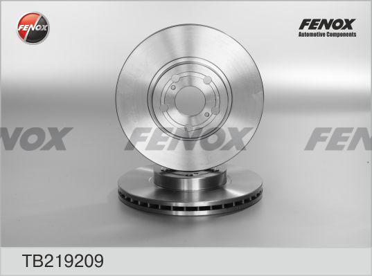 Fenox TB219209 - Гальмівний диск autocars.com.ua