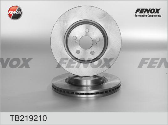 Fenox TB219210 - Тормозной диск avtokuzovplus.com.ua