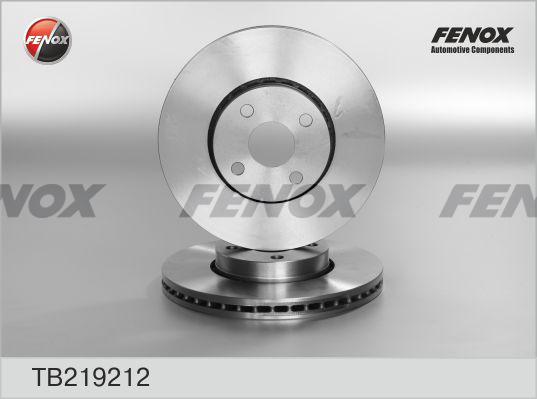 Fenox TB219212 - Тормозной диск avtokuzovplus.com.ua