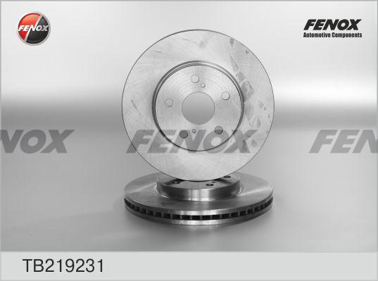 Fenox TB219231 - Гальмівний диск autocars.com.ua