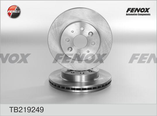 Fenox TB219249 - Тормозной диск avtokuzovplus.com.ua