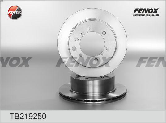 Fenox TB219250 - Гальмівний диск autocars.com.ua