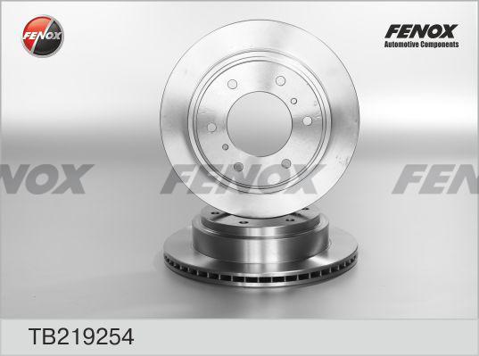 Fenox TB219254 - Гальмівний диск autocars.com.ua