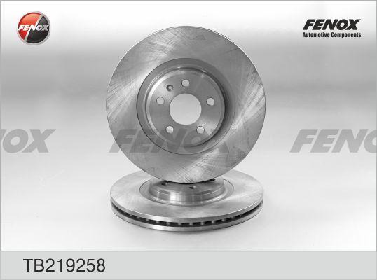 Fenox TB219258 - Гальмівний диск autocars.com.ua