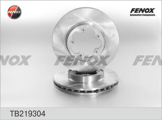 Fenox TB219304 - Тормозной диск avtokuzovplus.com.ua