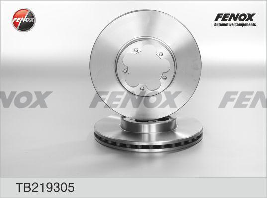 Fenox TB219305 - Тормозной диск avtokuzovplus.com.ua