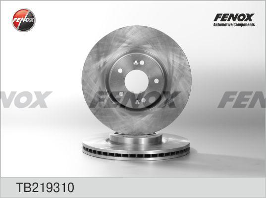 Fenox TB219310 - Гальмівний диск autocars.com.ua
