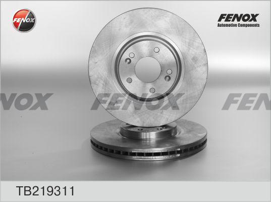 Fenox TB219311 - Гальмівний диск autocars.com.ua