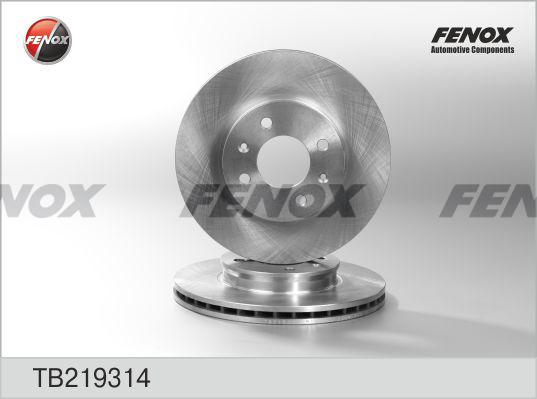 Fenox TB219314 - Гальмівний диск autocars.com.ua