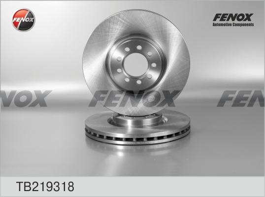 Fenox TB219318 - Гальмівний диск autocars.com.ua
