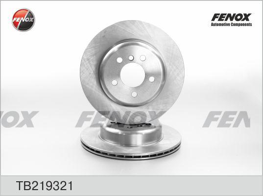 Fenox TB219321 - Гальмівний диск autocars.com.ua