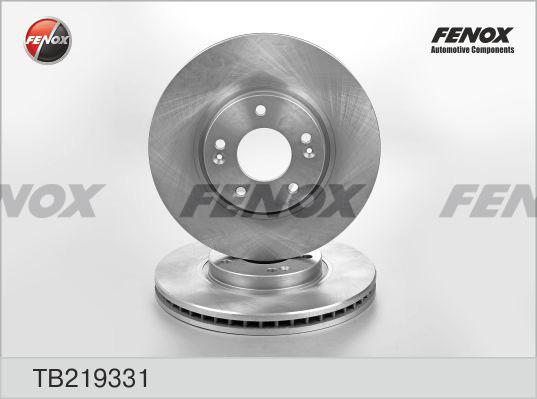 Fenox TB219331 - Тормозной диск avtokuzovplus.com.ua