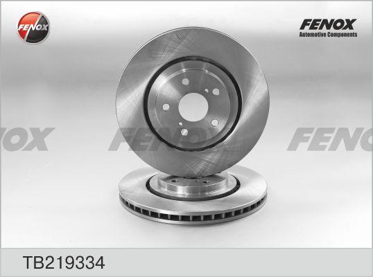 Fenox TB219334 - Гальмівний диск autocars.com.ua