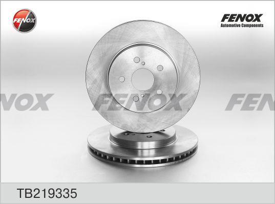 Fenox TB219335 - Тормозной диск avtokuzovplus.com.ua