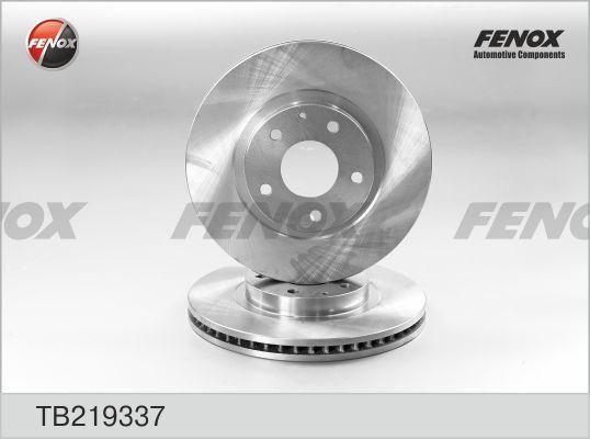 Fenox TB219337 - Тормозной диск avtokuzovplus.com.ua