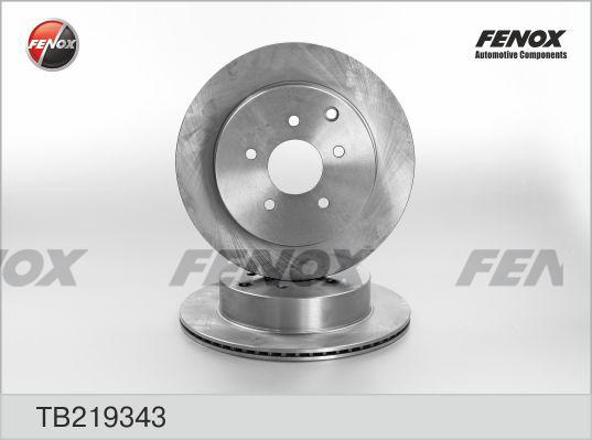 Fenox TB219343 - Гальмівний диск autocars.com.ua