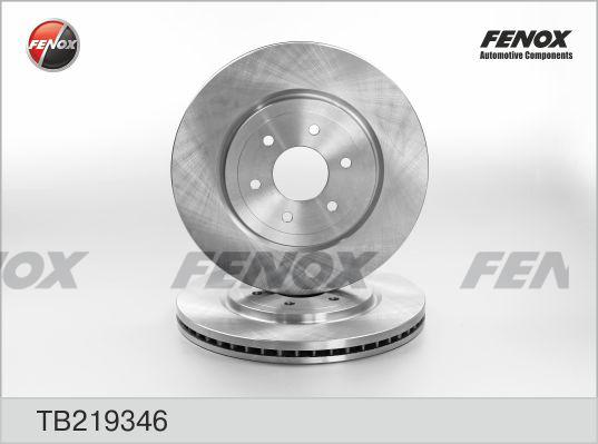 Fenox TB219346 - Гальмівний диск autocars.com.ua