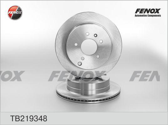 Fenox TB219348 - Гальмівний диск autocars.com.ua