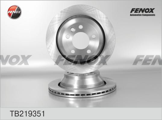 Fenox TB219351 - Гальмівний диск autocars.com.ua