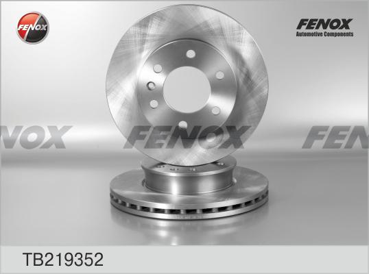 Fenox TB219352 - Гальмівний диск autocars.com.ua