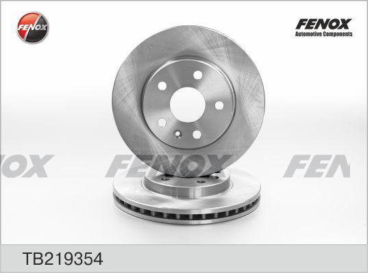 Fenox TB219354 - Гальмівний диск autocars.com.ua