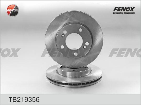 Fenox TB219356 - Гальмівний диск autocars.com.ua