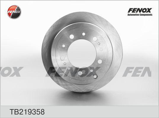 Fenox TB219358 - Гальмівний диск autocars.com.ua