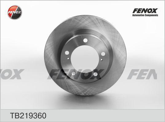 Fenox TB219360 - Тормозной диск avtokuzovplus.com.ua