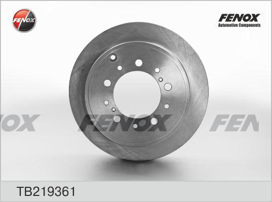 Fenox TB219361 - Гальмівний диск autocars.com.ua