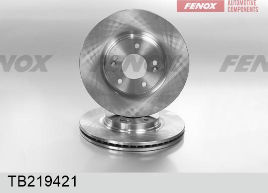Fenox TB219421 - Гальмівний диск autocars.com.ua