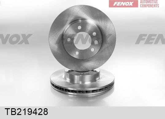 Fenox TB219428 - Гальмівний диск autocars.com.ua