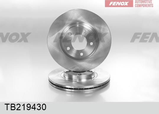 Fenox TB219430 - Гальмівний диск autocars.com.ua