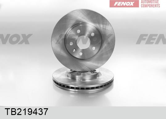 Fenox TB219437 - Гальмівний диск autocars.com.ua