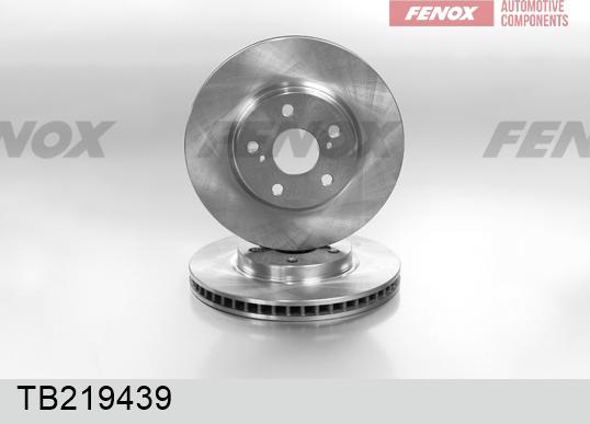 Fenox TB219439 - Гальмівний диск autocars.com.ua