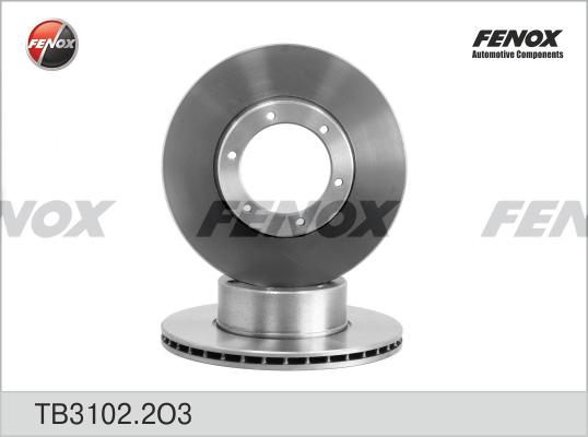 Fenox TB3102.2O3 - Гальмівний диск autocars.com.ua