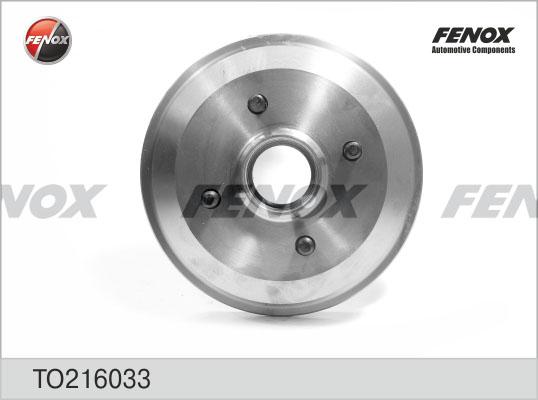 Fenox TO216033 - Гальмівний барабан autocars.com.ua