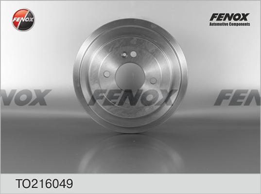 Fenox TO216049 - Гальмівний барабан autocars.com.ua