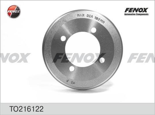 Fenox TO216122 - Тормозной барабан autodnr.net