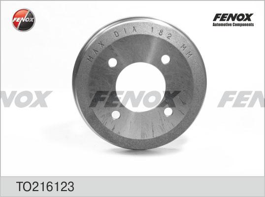 Fenox TO216123 - Тормозной барабан autodnr.net